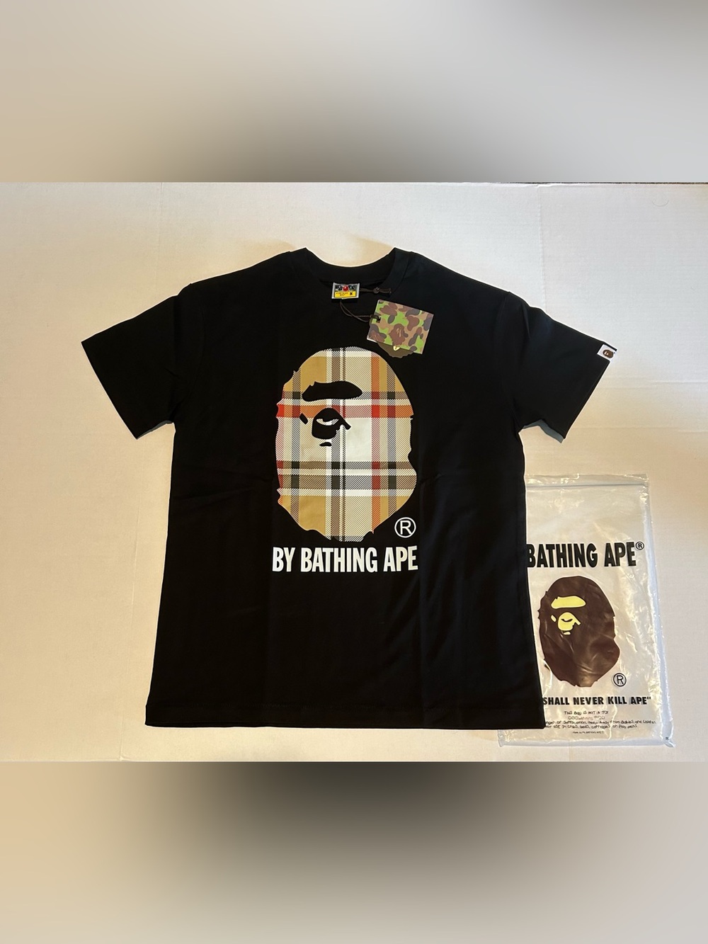 Black Bape x Burberry tee